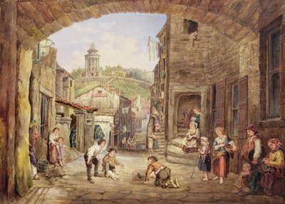 Monumento de queimaduras, vista do encerramento de Campbell, Edimburgo de John Bell